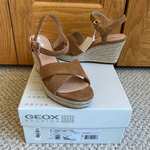 Geox Shoes Geox Respira Soleil Wedge Sandal New With Box Poshmark